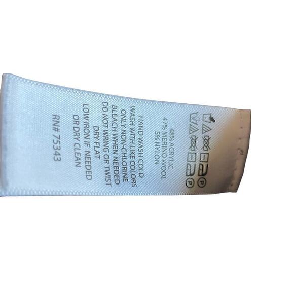 Jones & Company Cardigan Zip Front Burgundy and Grey Knit Size S with pockets - Picture 10 of 10